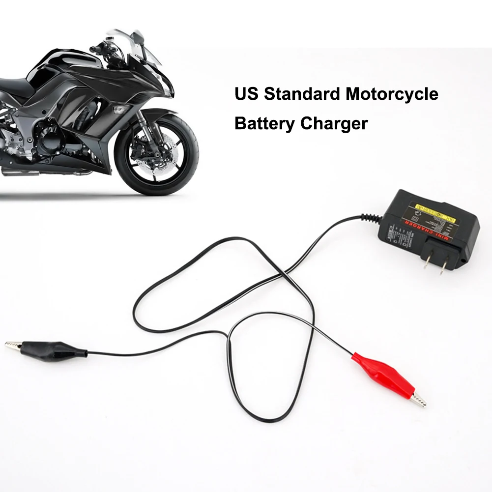 

US Standard Motorcycle Battery 12V Smart Battery Charger Motorcycle Battery Charger Maintainer Charging Adapter