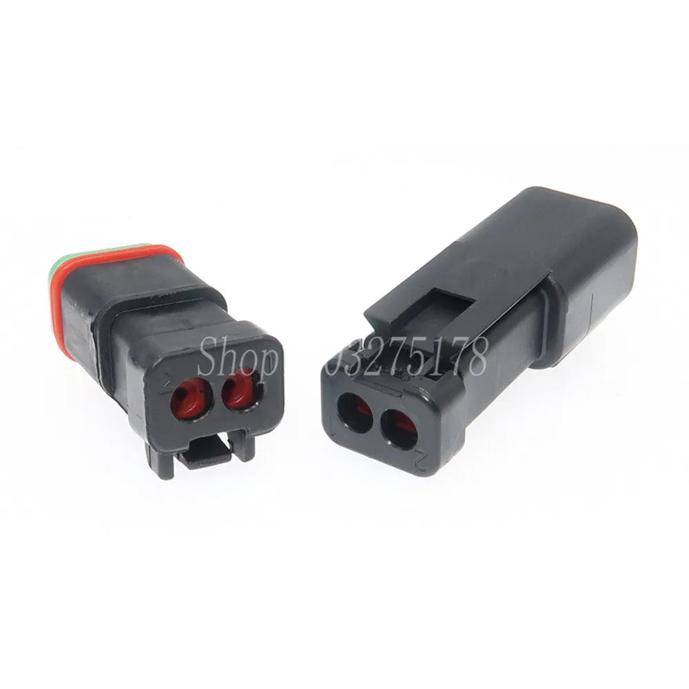 1 комплект 2-контактный DT04-2P-E005 DT06-2S-EP06 автомобильный водонепроницаемый черный