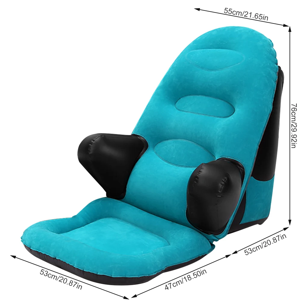 

Надувной подголовник для чтения, подголовник для мобильных игр, поддержка головы и шеи, синее кресло для улицы