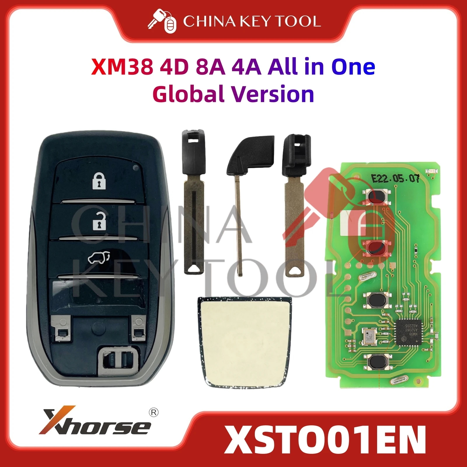 

1 шт. Xhorse XSTO01EN глобальная версия для Toyota XM38 Smart Key 4D 8A 4A «все в одном» с логотипом для VVDI Поддержка обновления