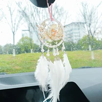 car feather pendant car pendant dream catchercar pendants for rear view mirror for home decoration gilrs festival gift
