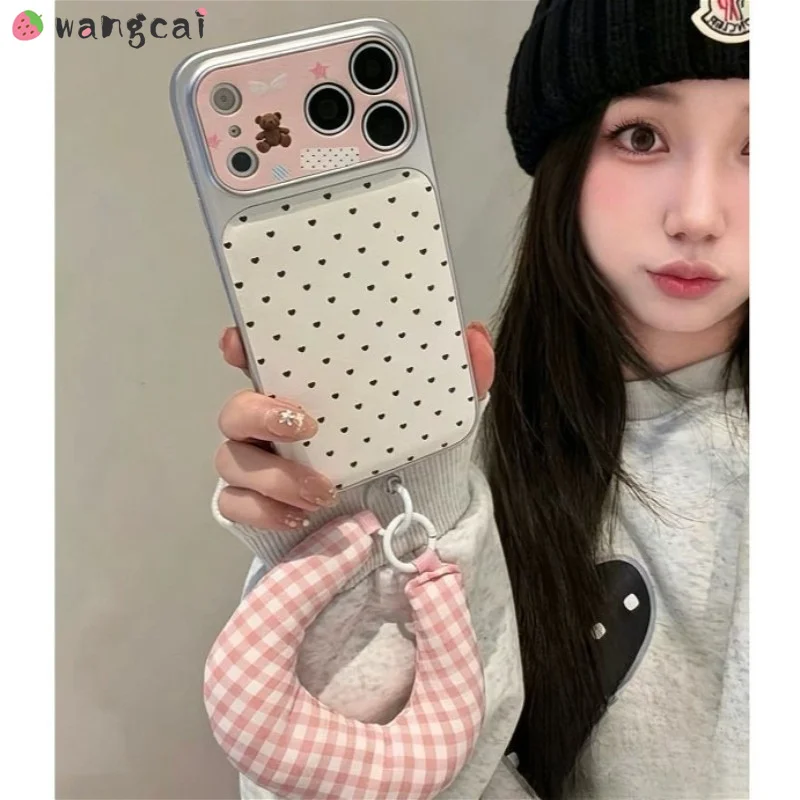 Фото Розовый чехол для телефона с милым медведем для Vivo X300 X300S X200 FE X100 X100S X90 X90S X80 X70 X60 X50 G2 V21 V20 Pro Plus V15 №2
