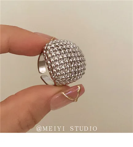 MOONBIFFY Металлическое сетчатое кольцо