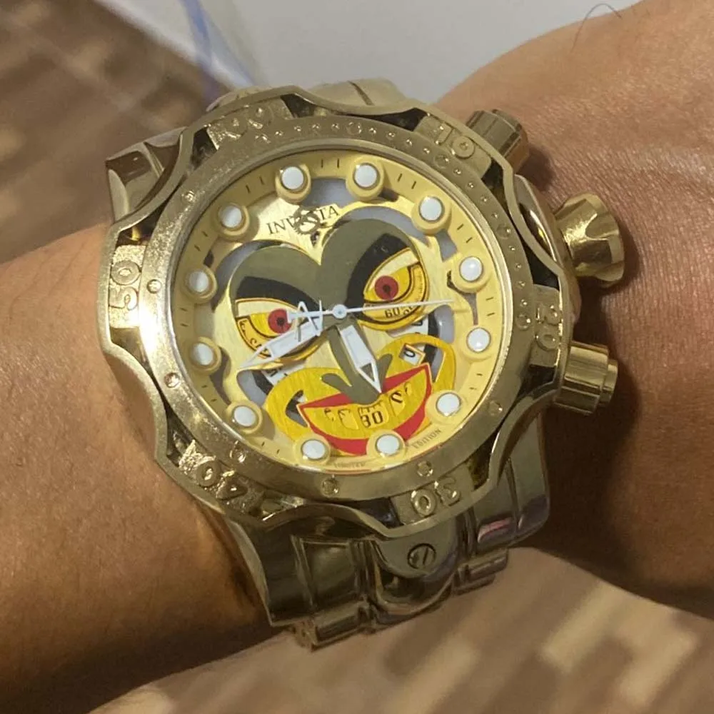 2022 г. невероятные мужские часы с большим циферблатом 52 мм светящиеся