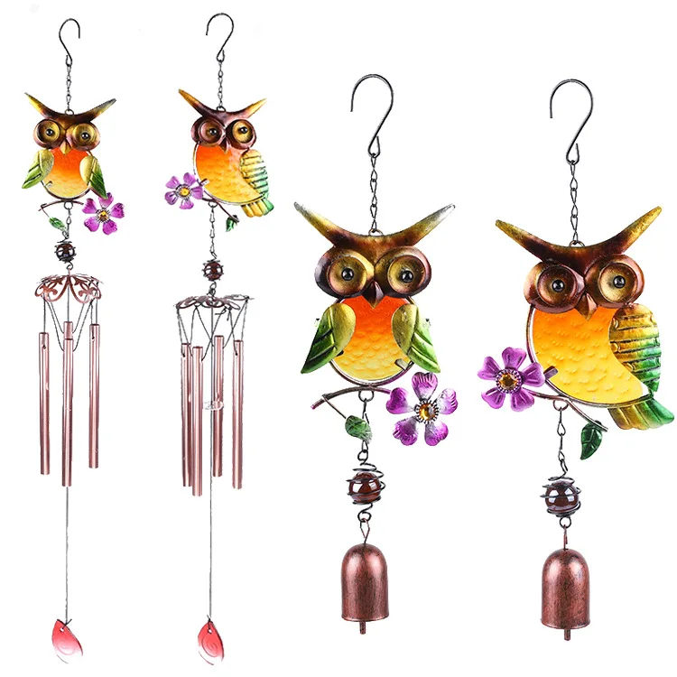 

1PCS Metal Wind Chime Owl Wind Chimes Garden Outdoor Decor Hanging Pendant Gift