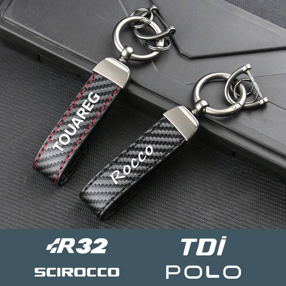Автомобильный брелок из углеродного волокна кожаное автомобильное кольцо