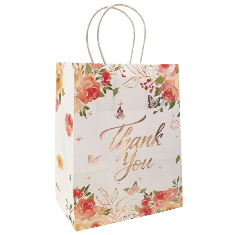 

5 шт., мешочки с тиснением «спасибо»