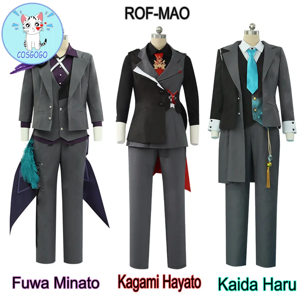 

Vtuber Nijisanji ROF-MAO Kaida Haru/ Fuwa Minato/Kagami Hayato /Kenmochi ToyaCosplay костюм для Хэллоуина