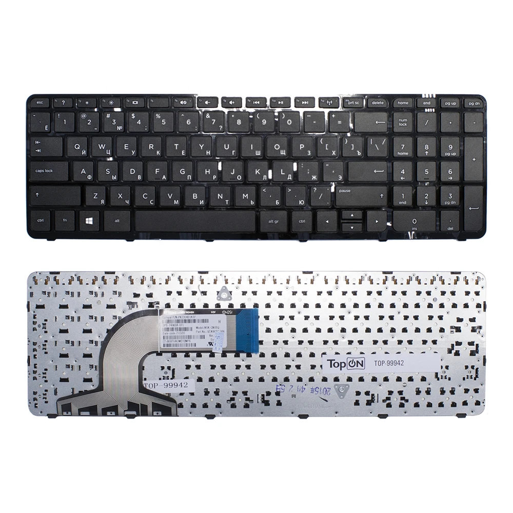 Клавиатура для HP PAVILION 15-N с рамкой черная | Компьютеры и офис