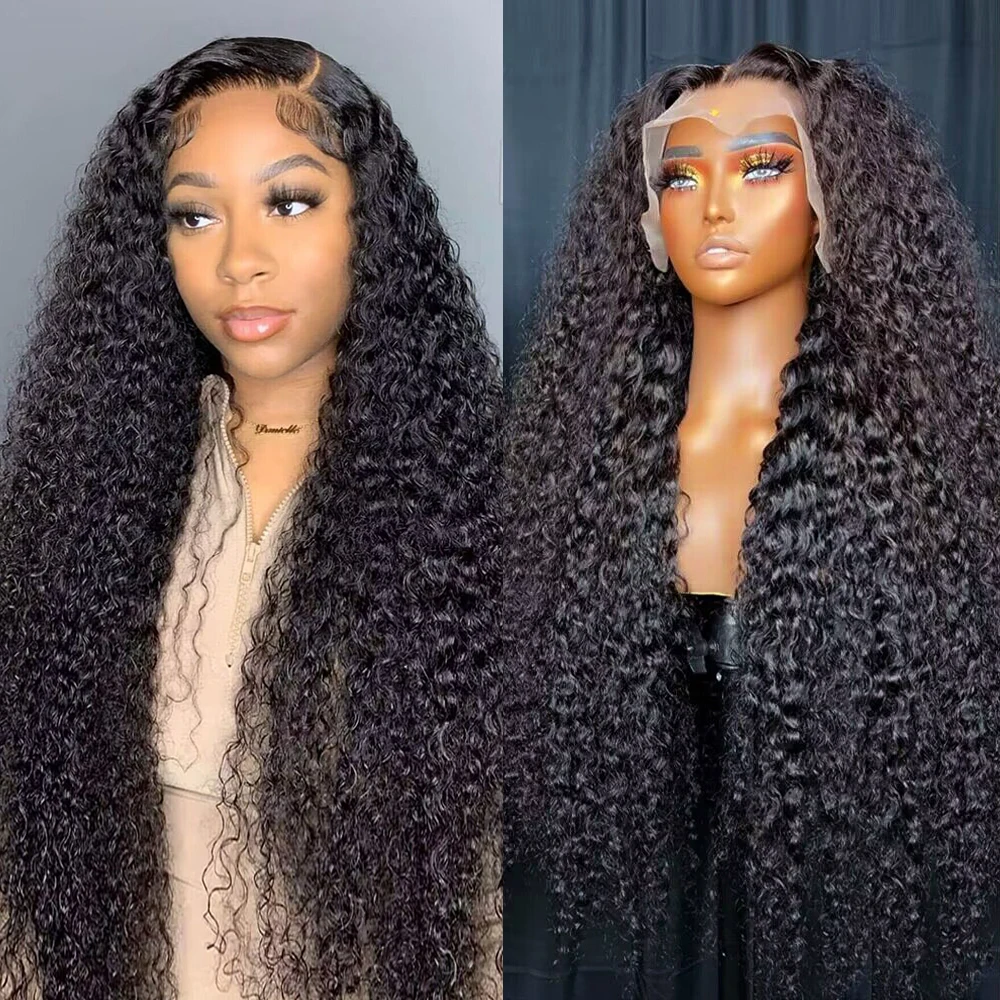 Water Wave Lace Closure Wig 13x4 13x6 Hd Deep Wave Lace Frontal Wig 360 Curly Human Hair Wigs For Black Women Human Hair Wigs