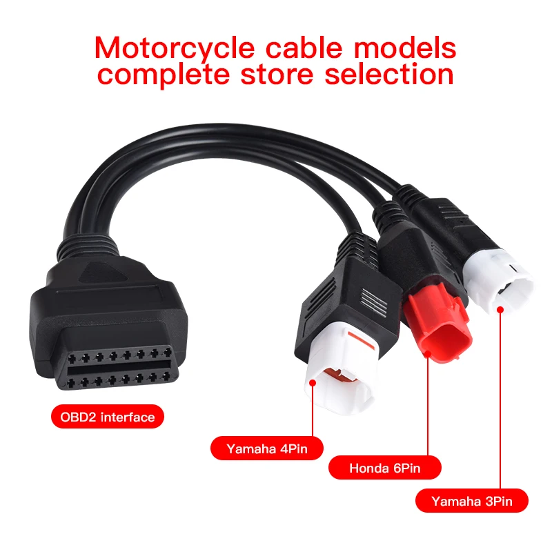 

Диагностический кабель Canbus 3 в 1 для мотоцикла Yamaha 3pin/4pin Honda 6pin OBD