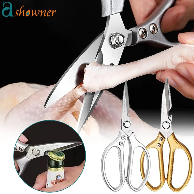 

Chicken Bone Scissors Kitchen Scissors Duck Fish Cutter Shears Stainless Steel Meat Vegetable Scissors Cook Scissors Knife