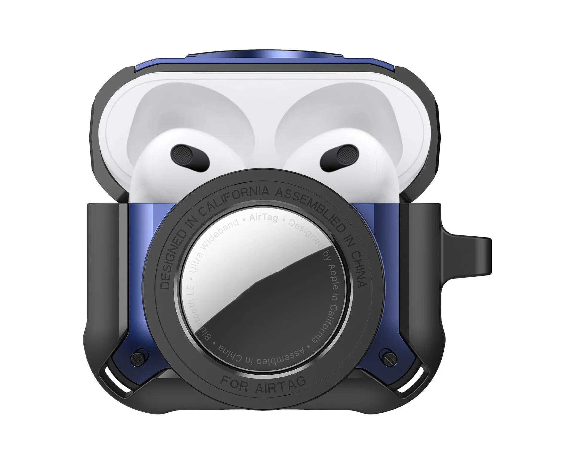 

2 in 1 Case Cover Armor Plastic Protective Sleeve For AirPods 1 2 3 Pro Earphones Anti-lost Protector Skin For AirTags Locator