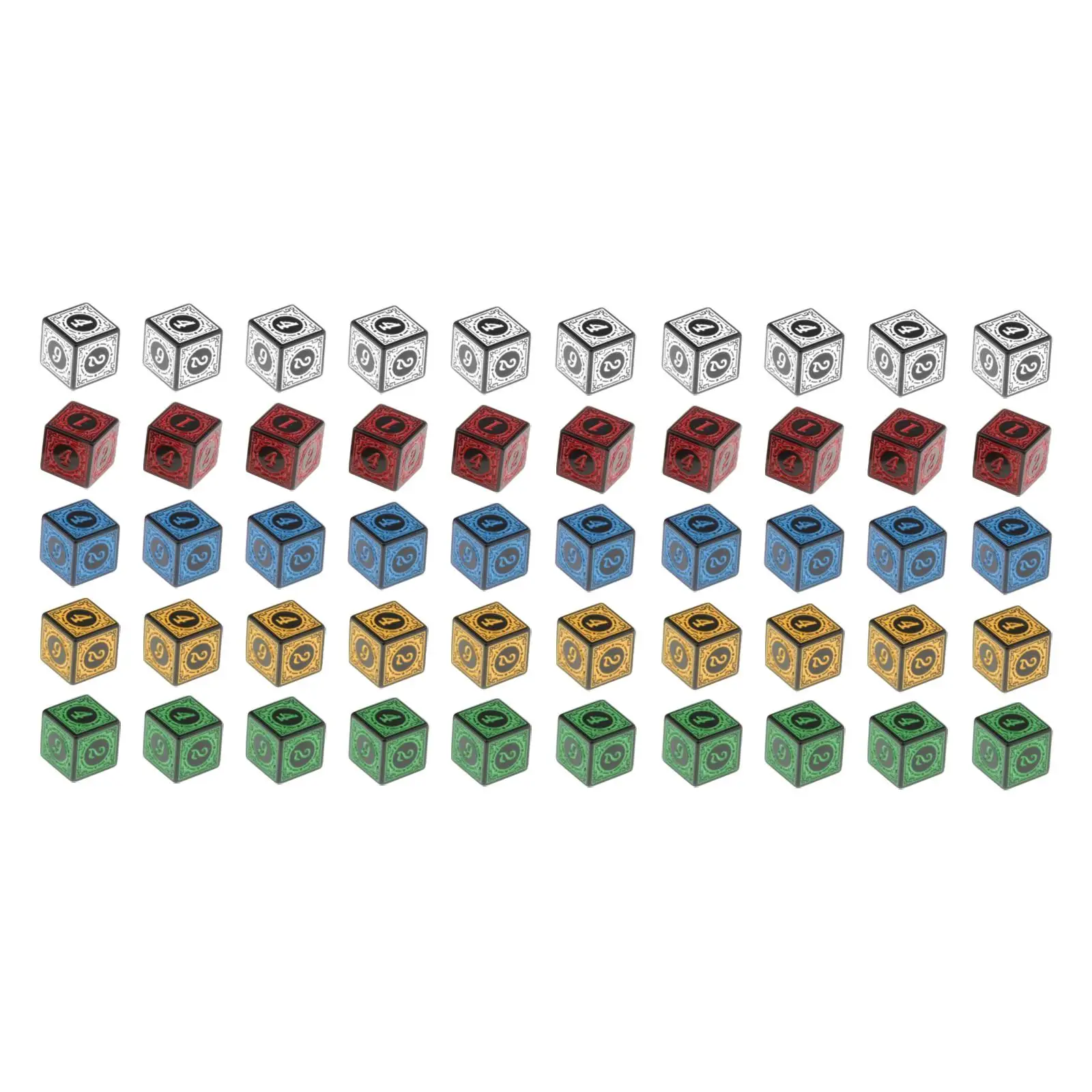 

50 шт., 6 боковых циферблата для настольных игр