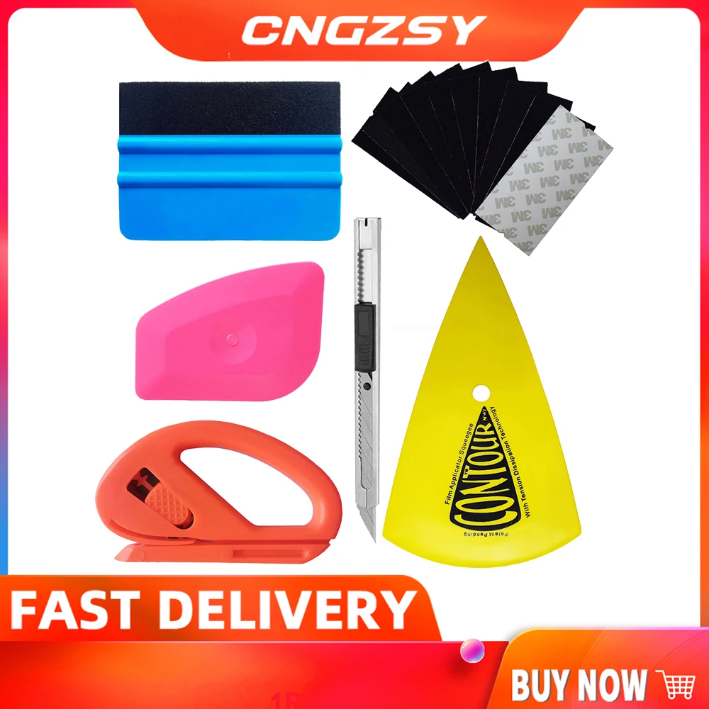 

Car Foil Scraper Multilaterial Squeegee Window Tinting Auto Film Install Wrapping Applicator Tools Scratch-less For Cars K23A