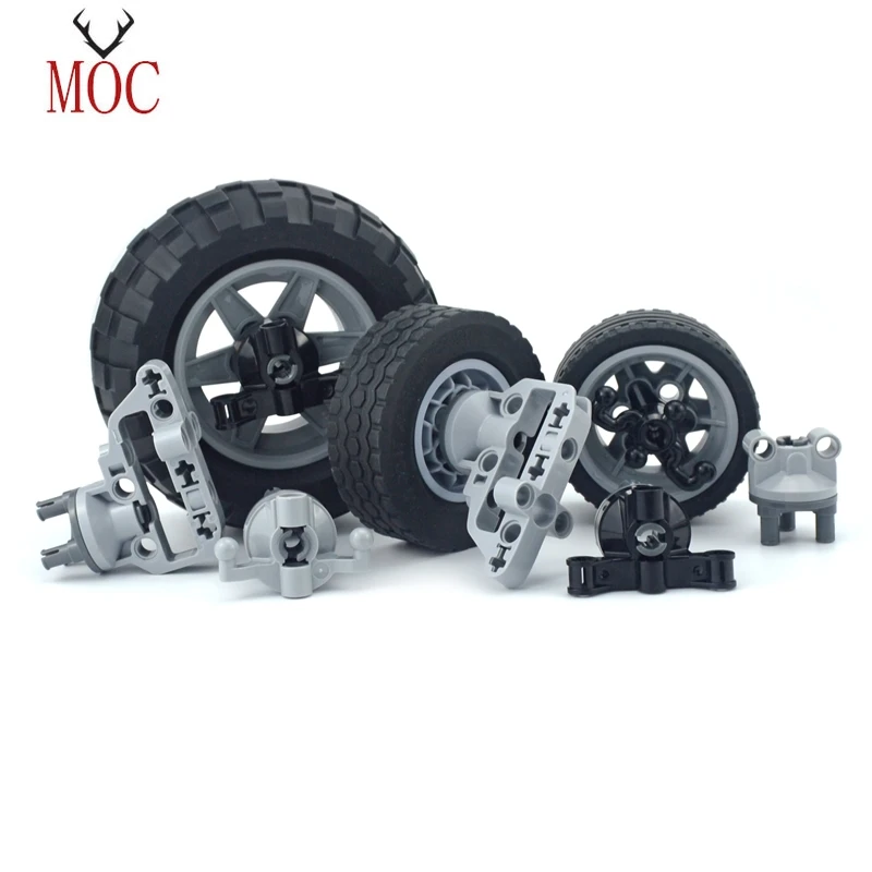 

Техническая ступица шин, конструктор «сделай сам», конструктор для автомобиля, грузовика, строительные блоки, детали Tech Parts 32019 86652 56908 45982 41897 ...