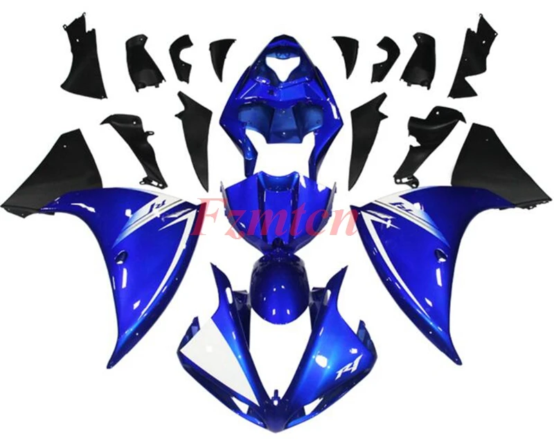 

Injection Mold New ABS Fairings Kit Fit For YAMAHA YZF- R1 2009 2010 2011 2012 09 10 11 12 Bodywork Set Black Blue