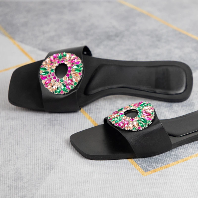 Z Laides Summer Shoes 2023 Fashion Brand Design Flat Sandals for Women Luxury Outside Beach Party Female Sandals Casual Slides