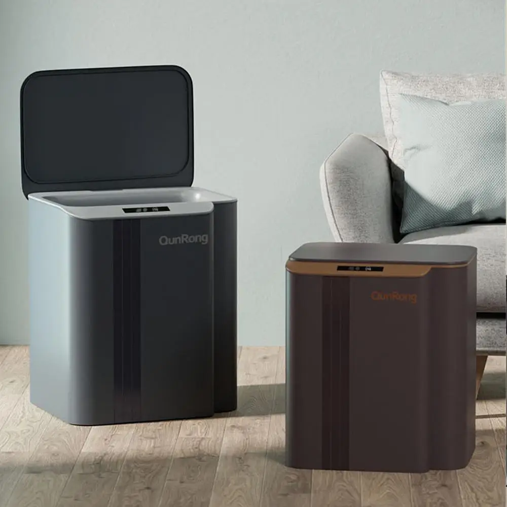 

Intelligent Sensor Trash Can With High Color Value Automatic Lid Opening Household Kitchen Bathroom Trash Can Battery/charging