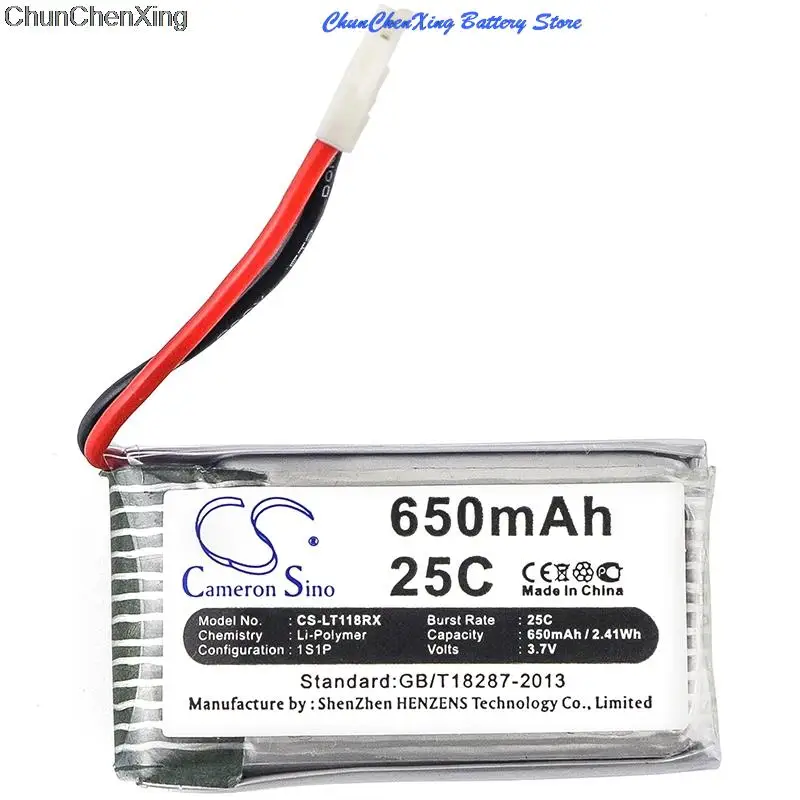 

Cameron Sino 650mAh Battery for Cheerson CX-30W, For HUAJUN W609-10, W609-9, For JJRC H5C, H9D, For WLtoys V931