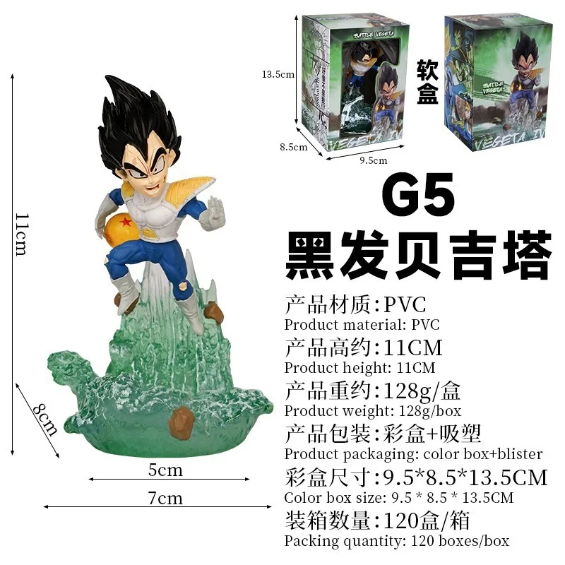 Фото НОВАЯ коллекционная фигурка Dragon-Ball Z Фриза и Веджеты из ПВХ, 8,5 см, статуэтка для автомобиля, украшение для приборной панели, аниме-аксессуар, подарок №1