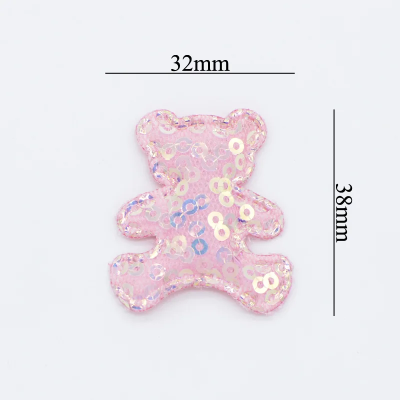 24 наклейки с пайетками для одежды футболки Сшитые на мишку декоративные пластыри для ремонта декоративная ткань аксессуары для самостоятельного изготовления.