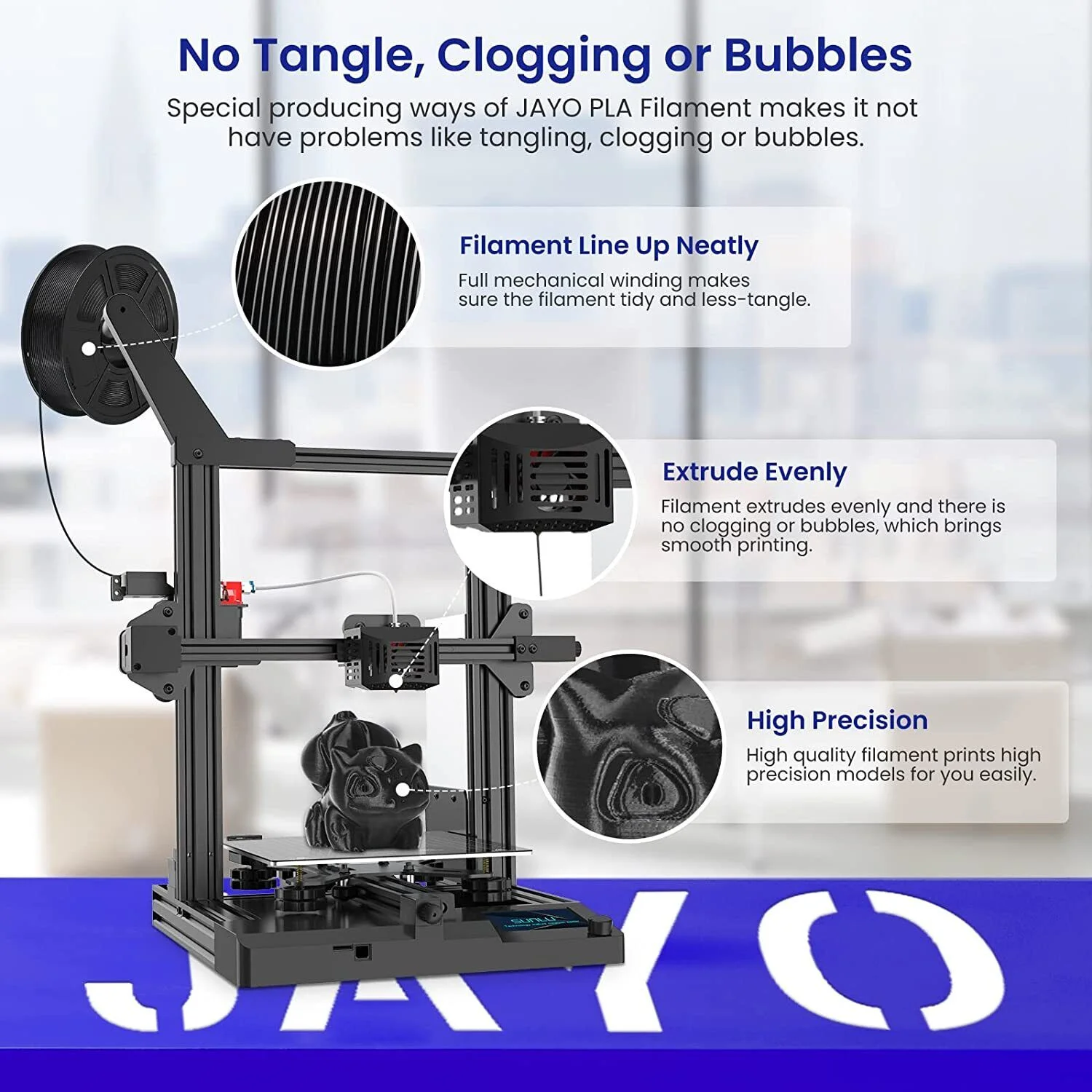 Фото Филамент для 3D-принтера JAYO, 10 рулонов, PETG, 1,75 мм, для FDM 3D-принтеров, аккуратно намотанный, материал для 3D-печати №5