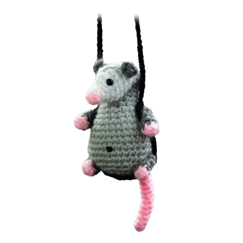 Автомобильные интерьерные подвески вязаный опоссум украшение вязанный крючком
