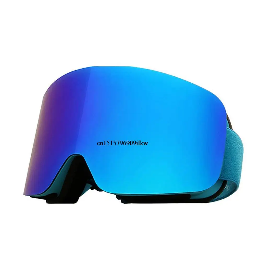 UV400 REVO OTG Ski Goggles Double Layer Anti-Fog Magnetic Absorption Cylindrical for Men Women Ski Glasses Mask  Snowboard TPU images - 6