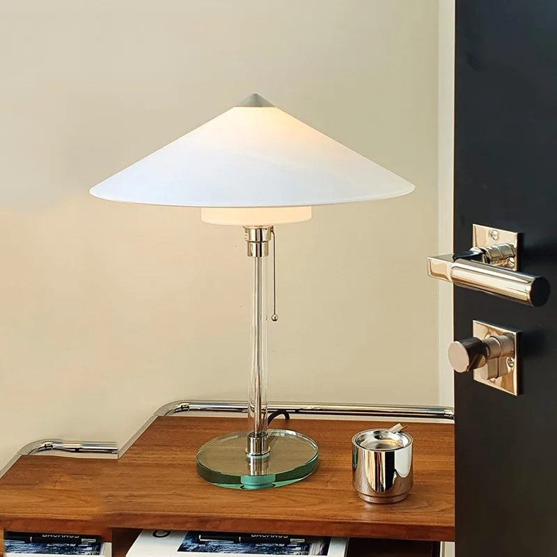 

Modern minimalist table lamp LED creative bedroom bedside lamp wabi-sabi style Chinese antique study table lamp hotel flat lamp