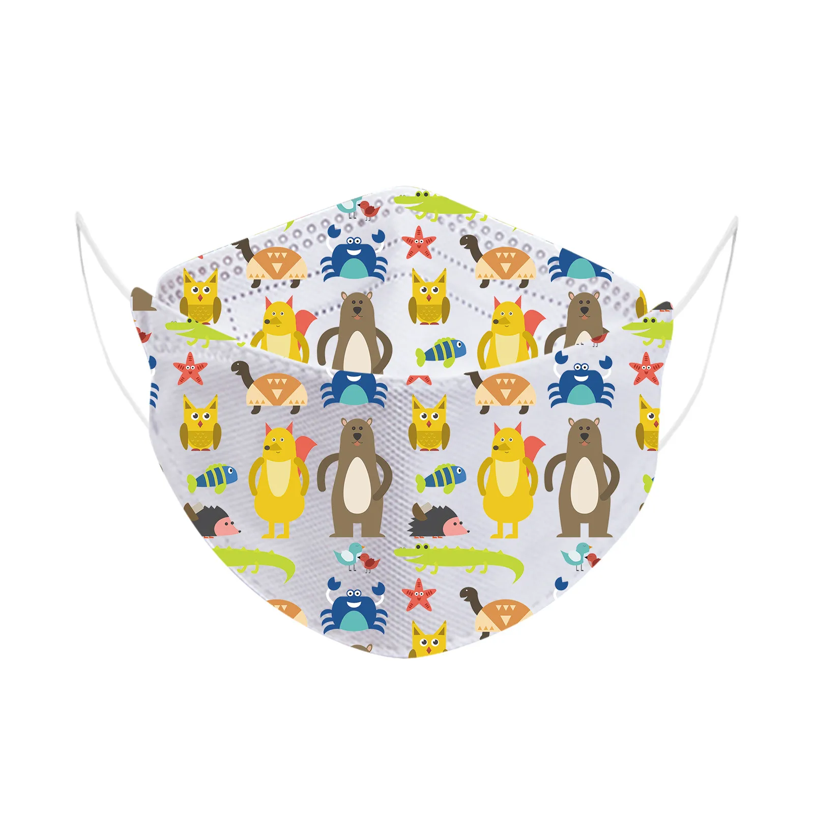 10 шт. kf94маска детская Корейская маска на лицо с рыбками собакой кошкой Мультяшные
