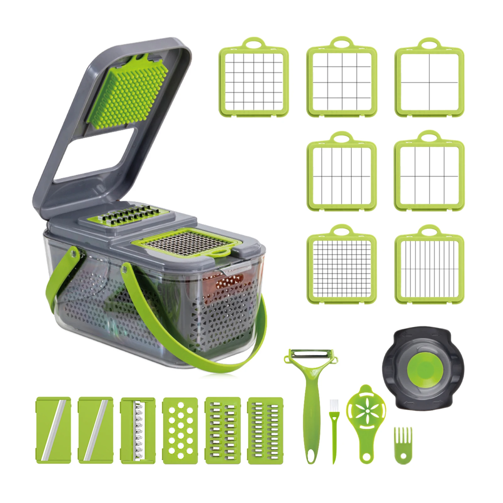 

Kitchen Cooking Tools Vegetable Chopper Multifunctional Slicer Cheese Grater For Onion Garlic Carrot Potato Salad Fresh-Keeping
