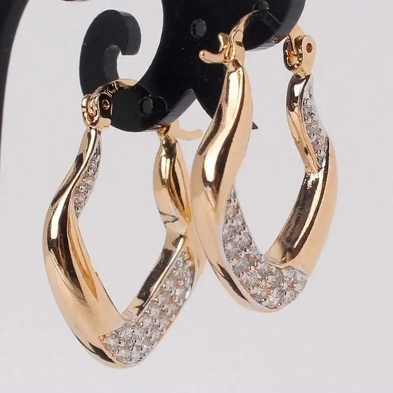 

Elegant Simple Drop Earrings Classic Geometric Irregular Personality Zircon Earring for Women Shiny CZ Party Friendship Jewelry