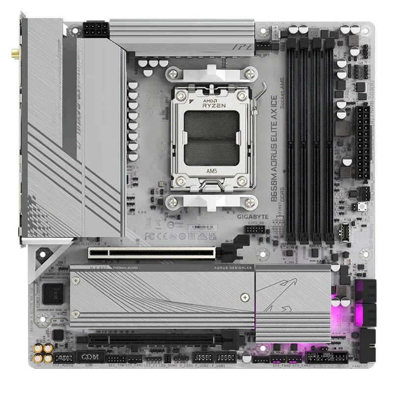 Материнская плата B650M AORI ELITE AX ICE DDR5 для 7600X/7800X3D