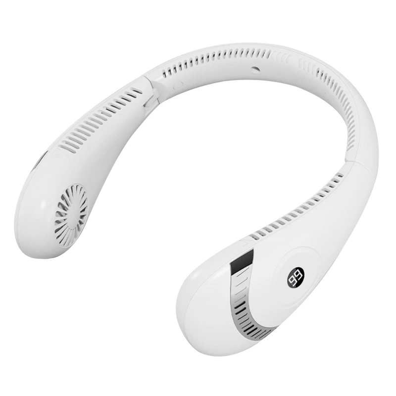 

1Set Foldable LED Display 360°Cooling Fan 5000Mah Personal Fan ABS+PC Rechargeable With 3 Speed For Outdoor Travel