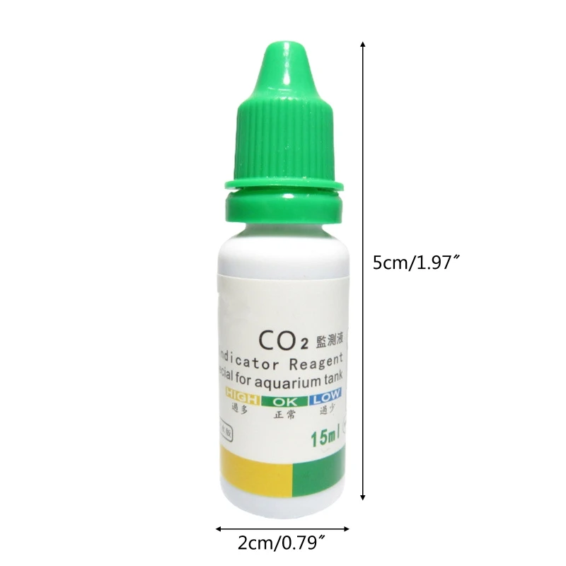 

CO2 Indicator Solution 0.5Oz PH Reagent Solution for Planted Aquariums Fish Tanks Easy to Use with CO2 Indicators