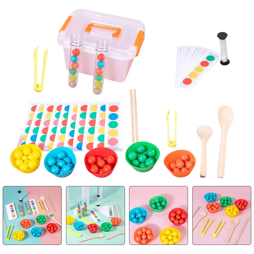 

1 Set Clipping Clip Beads Test Tube Educational for Kids