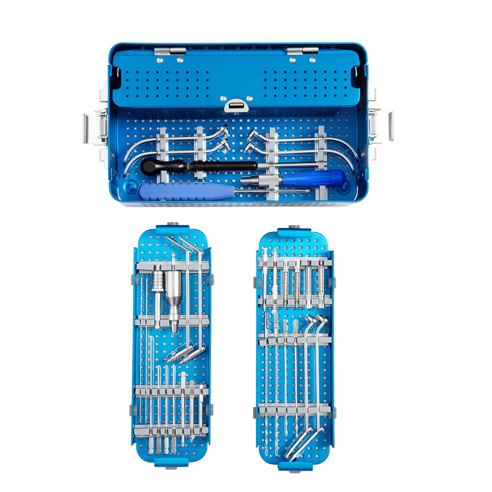 

Hot Sale Bone Surgery 2.5/2.7 Multi-axial Locking Plates Instrument Set Orthopedic Surgical Instrument