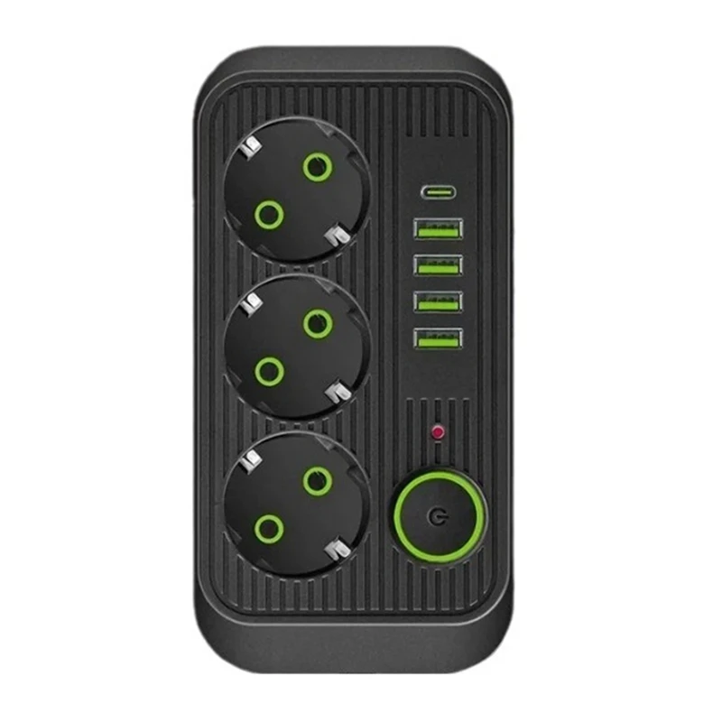 Удлинитель длиной 2 метра с розеткой питания USB и типа C адаптер сетевого фильтра