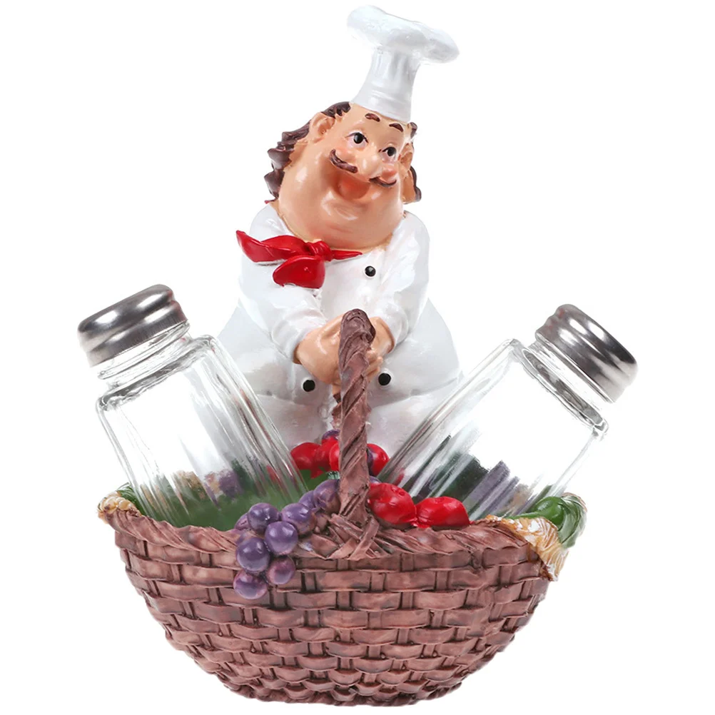 

Pepper Shaker Storage Bottles Saltholder Figurineseasoning Containers Jars Decorative Statue Organizer Condiment Holders Kitchen