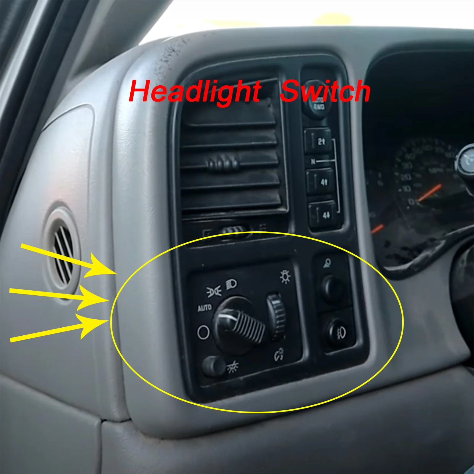 Переключатель противотуманных фар Domelight для GMC Sierra 1500 1500HD Classic 2500 2500HD 3500 2003 2004 2005 2006