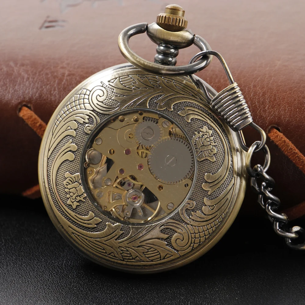 Arabic Digital Mechanical Pocket Watch High Quality Unisex Necklace Pendant Jewelry Gift for Men and Women Religio Masculino