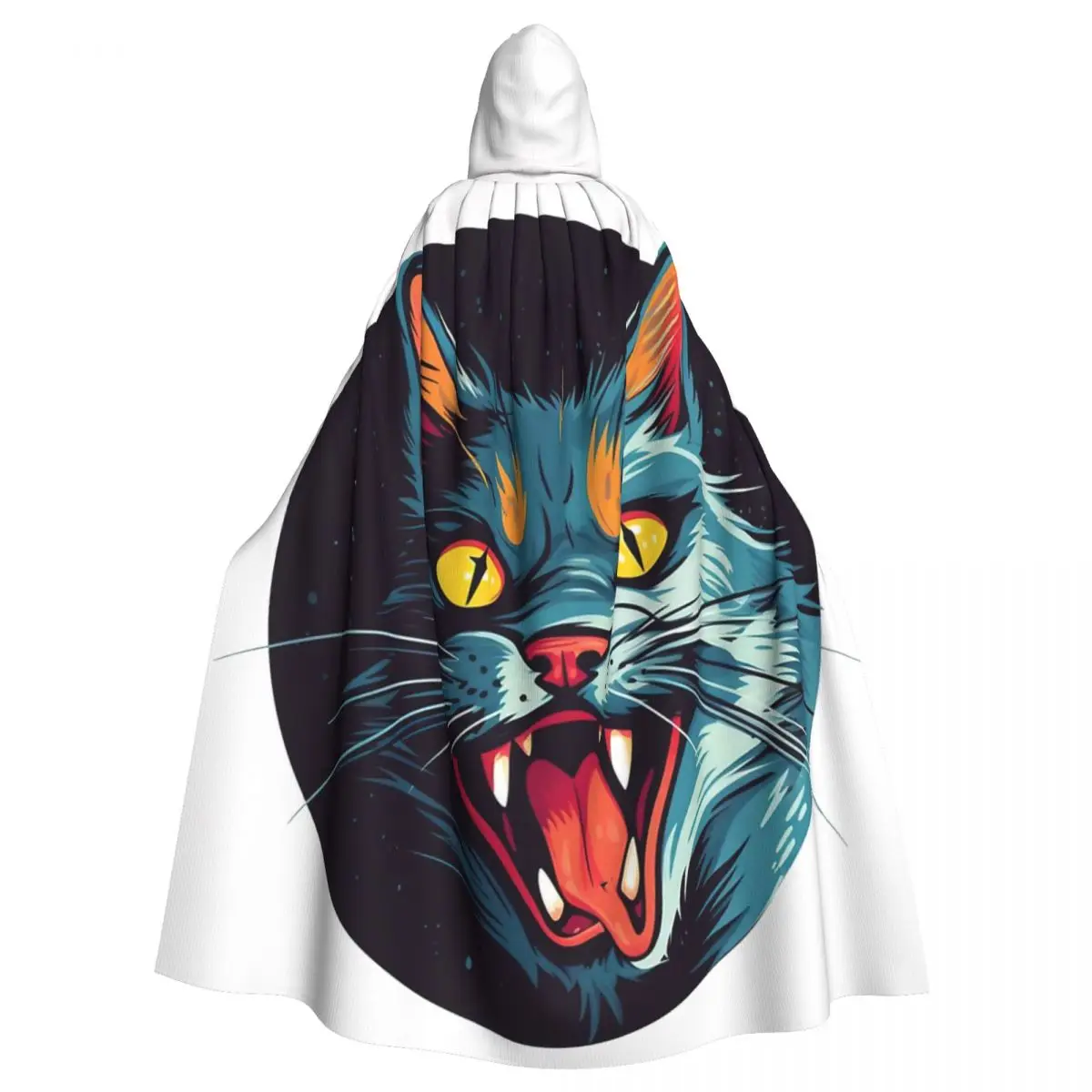 

Ужасная накидка с капюшоном в виде кошки для Хэллоуина