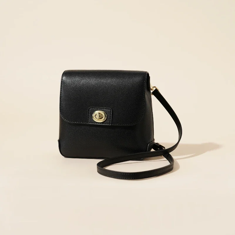 Усовершенствованная текстура маленькая сумка на плечо с клапаном в стиле ретро