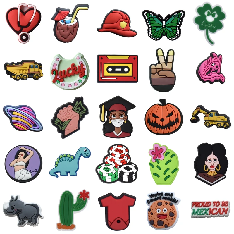 

Wholesale Bulk Shoe Charms Para Pins Set Jeans Decorations for Crocs Packs Boy Shoes Accessories Kids Men Girl Women Charm Gifts