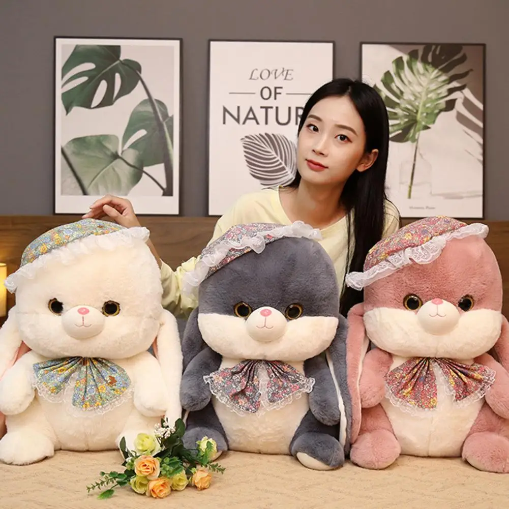 

25/35/48cm Cute Rabbit Stuffed Animal Doll Plush Pillow Doll Pillow Fully Filled Decorative