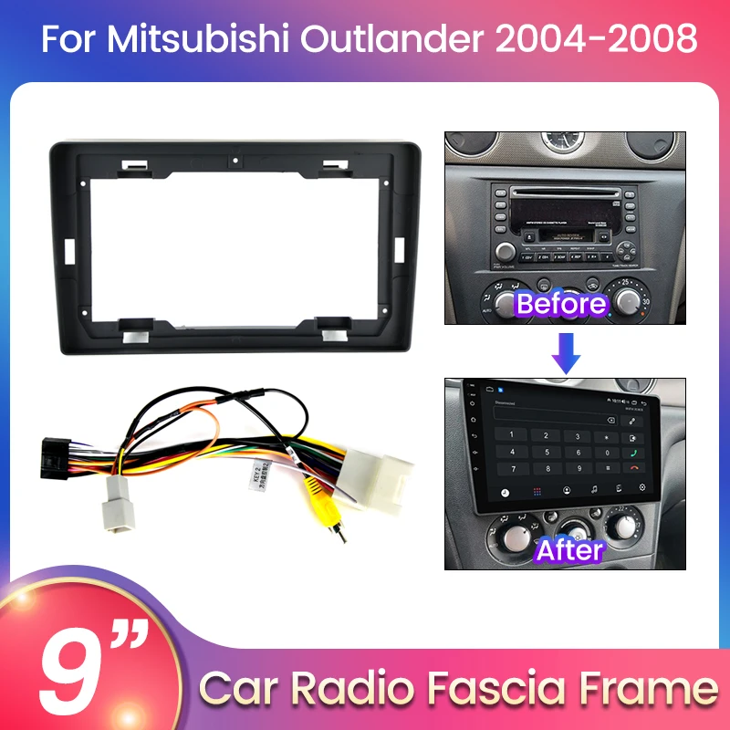 Кронштейн для панели консоли автомобиля Mitsubishi Outlander XL 2 2005-2011 2004-2008 с кабелем.