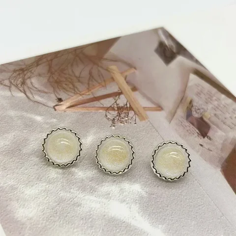 10 шт. акриловые мерцающие пуговицы 11,5 мм