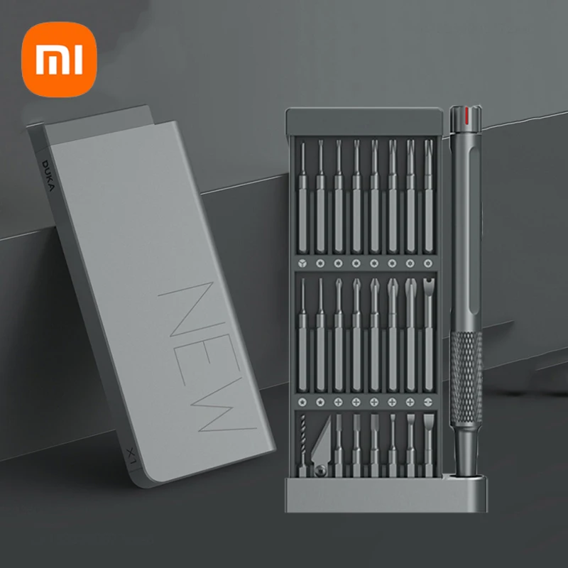 

Xiaomi DUKA ATuMan Magnetic Precision Manual Screwdriver Kit 24-in-1 Alluminum Alloy Bit Mini Screw Driver Household Repair Tool