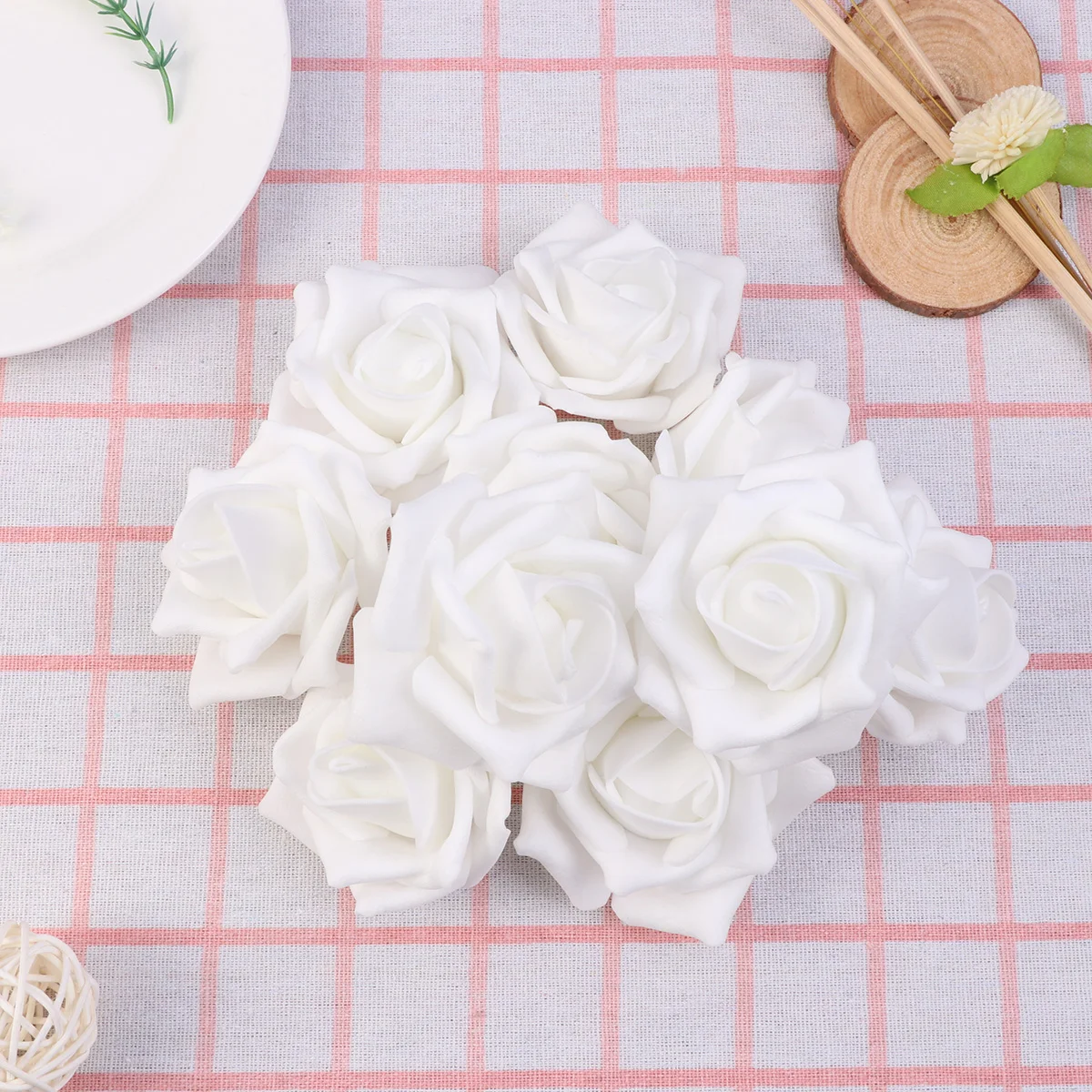 

100 Pcs Blue Rose Petals Flowers Wedding Decor Rose Head Wedding Artificial Rose Petals Artificial Roses Bulk Crafts